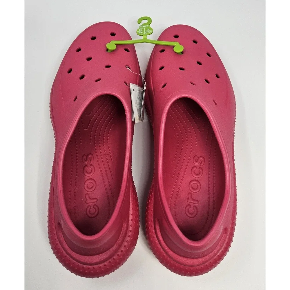 Crocs Shoes Clogs‎ Mens 13 NEW Classic Sneaker Dragon Fruit Pink Platform Chunky
